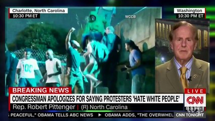 Pittenger apologizes for saying protesters 'hate white people'