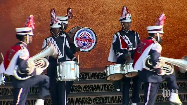 Howard University marching band, other groups perform at African American museum opening