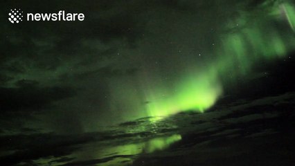 Beautiful timelapse footage of northern lights in Iceland