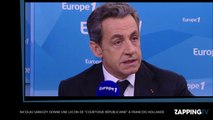 Nicolas Sarkozy donne une leçon de 