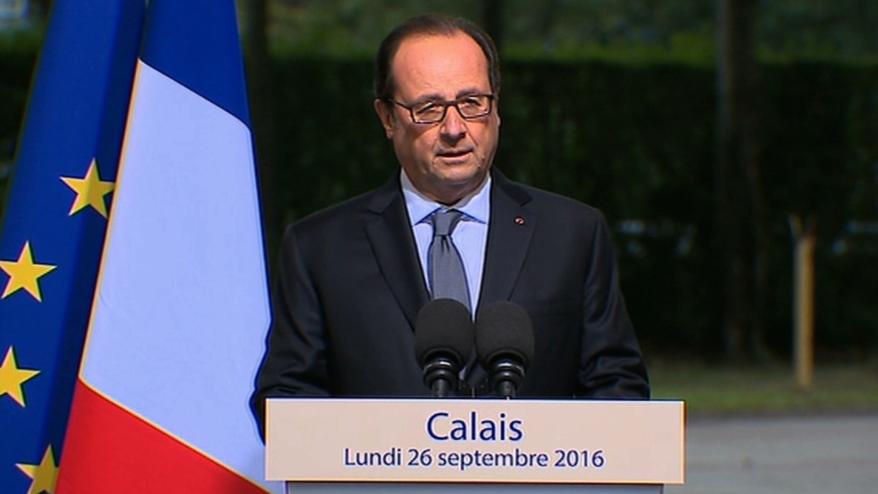 Discours à la gendarmerie de Calais
