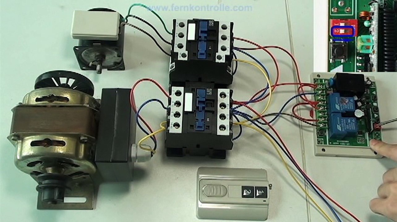 Funksteuerung zwei 380V elektromotor motorsteuerung industrielle über Funkschaltsystem installieren