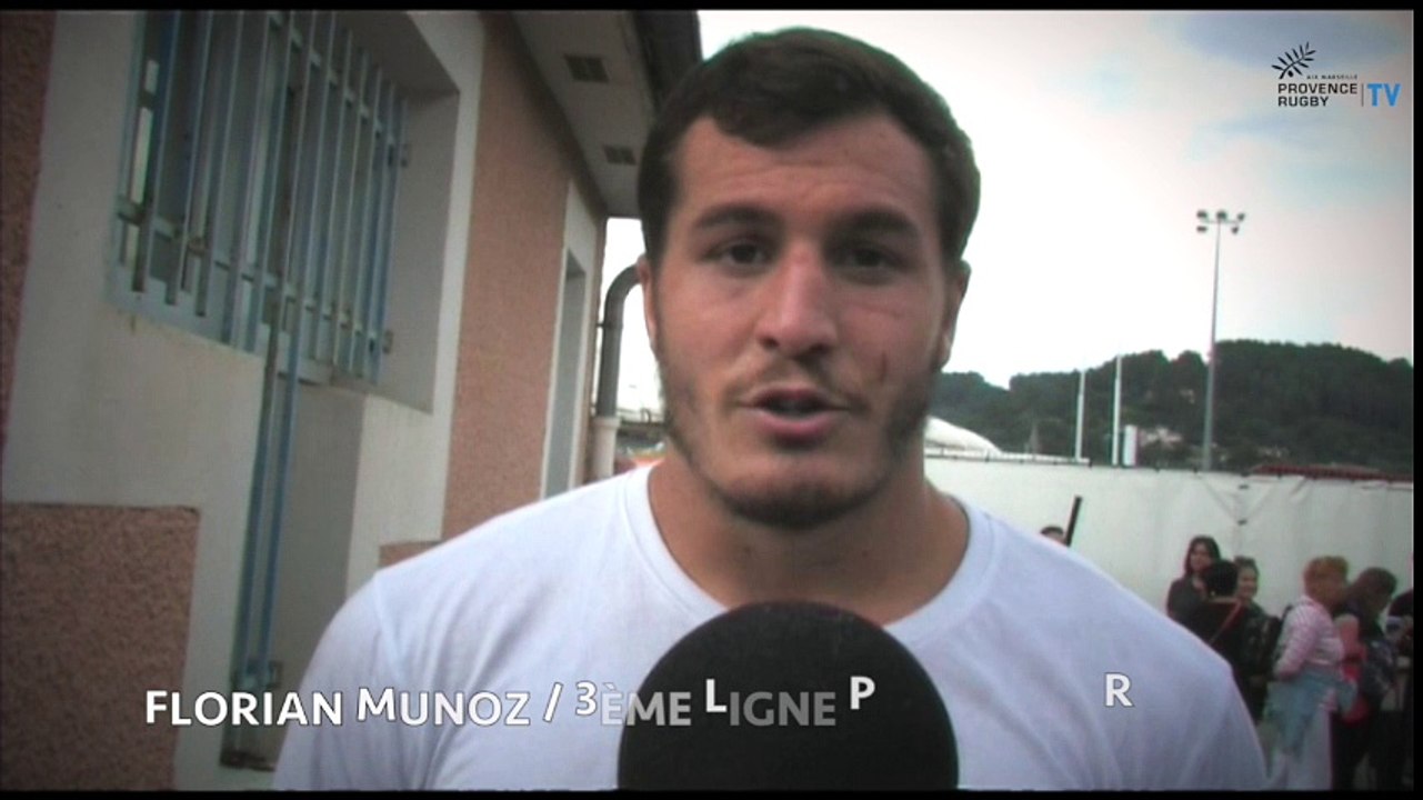 Florian Munoz après Aubenas / Provence Rugby
