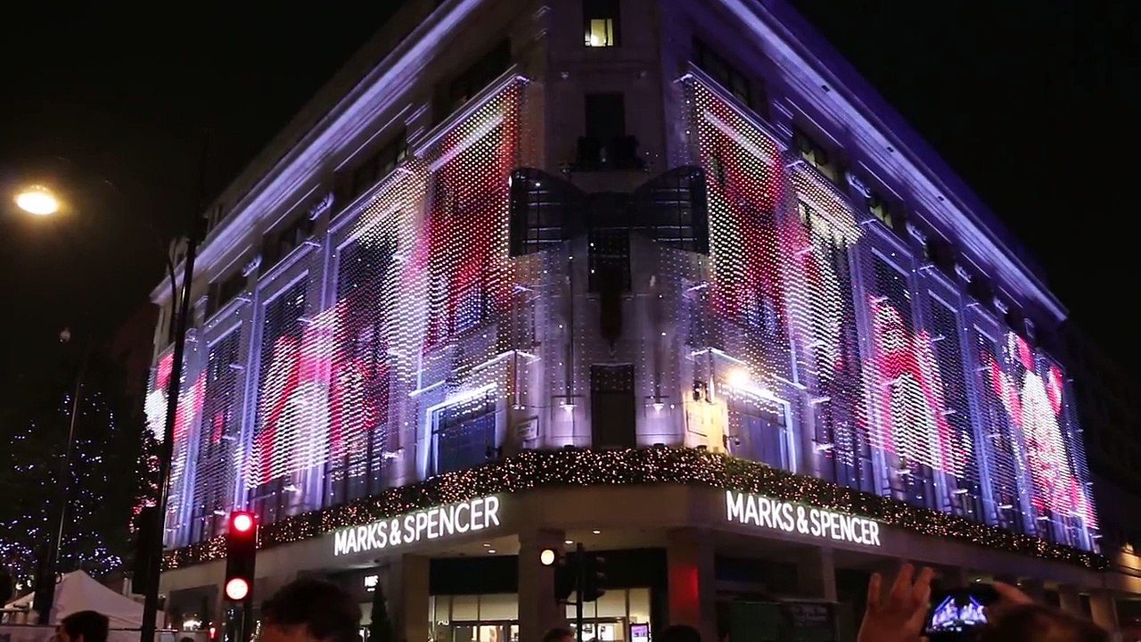 Christmas Decoration Marks & Spencer Oxford Street London 2015