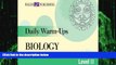 Big Deals  Biology (Daily Warm-Ups) (Daily Warm-Ups Science)  Best Seller Books Most Wanted