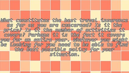 How Can You Find the Best Travel Insurance?