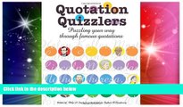 Big Deals  Quotation Quizzlers: Puzzling Your Way Through Famous Quotations  Best Seller Books