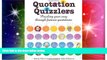 Big Deals  Quotation Quizzlers: Puzzling Your Way Through Famous Quotations  Best Seller Books
