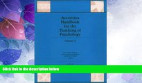 Big Deals  Activities Handbook for the Teaching of Psychology, Volume 2  Free Full Read Best Seller