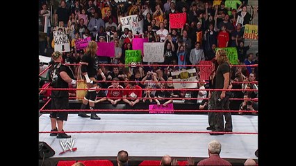 Edge (w/ Lita) vs. John Cena and Triple H