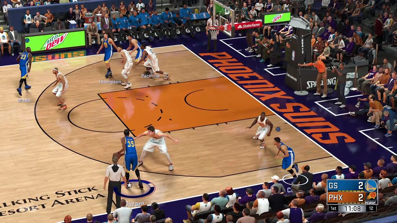 NBA 2K17 just messing around with pace of play