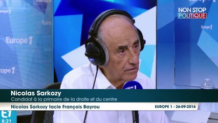 Nicolas Sarkozy ironique sur le soutien de François Bayrou à Alain Juppé