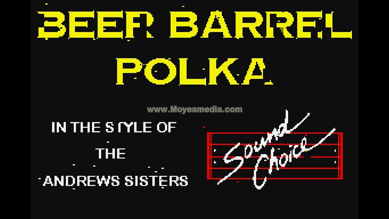 The Andrews Sisters - Beer Barrel Polka SC 2 [HD Karaoke]