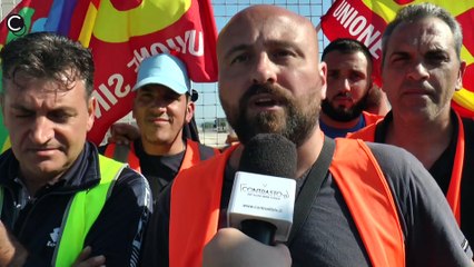 Gricignano (CE) - MD, sciopero dei lavoratori (26.09.16)