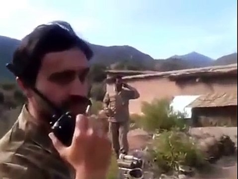 Real video of Pakistan army Mortar fire against Indian terrorists during operation Zarb E AZB