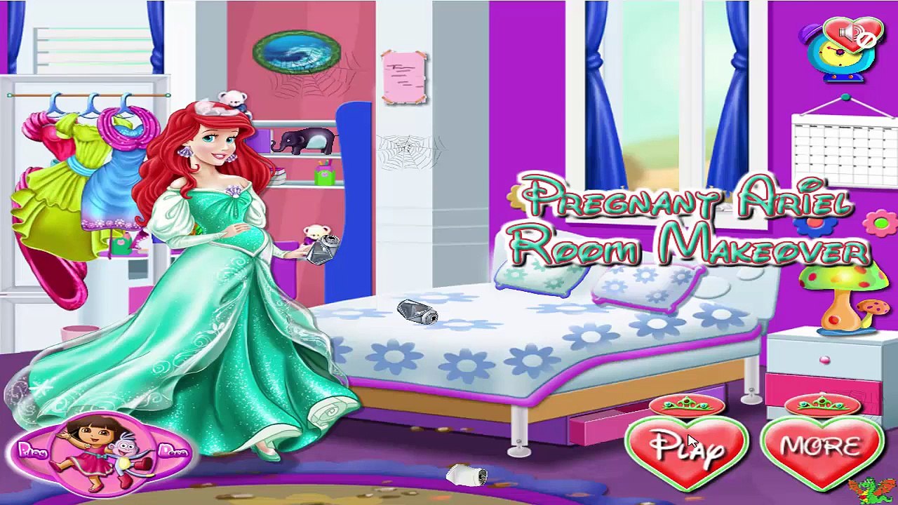 Pregnant Ariel Room Makeover Game - Disney Princess Video Games For Girls
