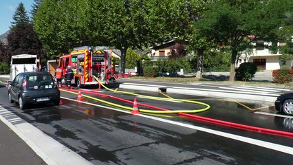 Hautes-Alpes : Voiture en feu à l'entrée de Chorges