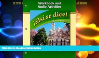 Big Deals  Asi Se Dice! Workbook and Audio Activities (Glencoe Spanish) (Spanish Edition)  Free