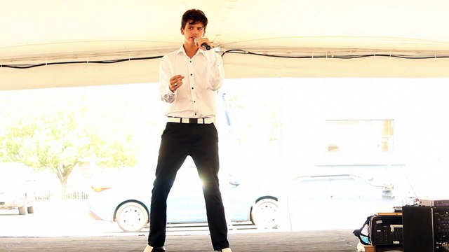 Liam Grosso sings 'I Need Your Love Tonight' Elvis Week 2016