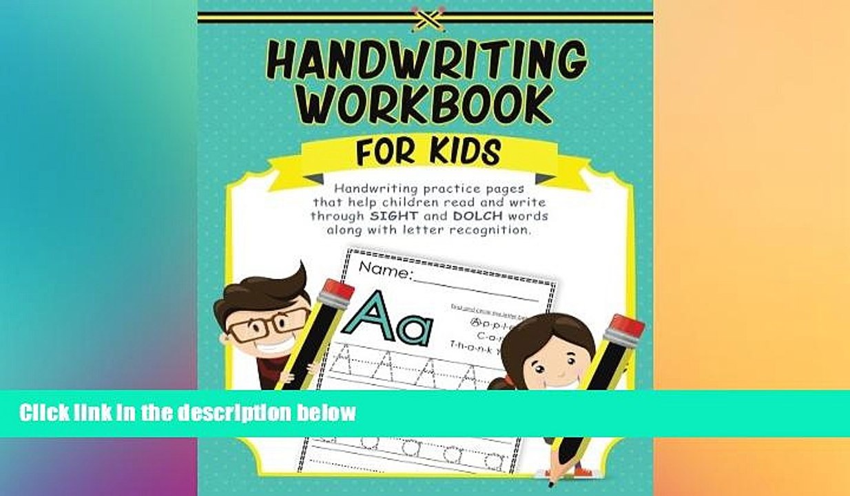 Big Deals  Handwriting Workbook for Kids: Handwriting practice pages that help children read and