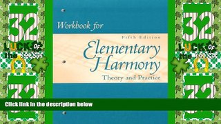 Big Deals  Workbook for Elementary Harmony: Theory and Practice  Best Seller Books Best Seller