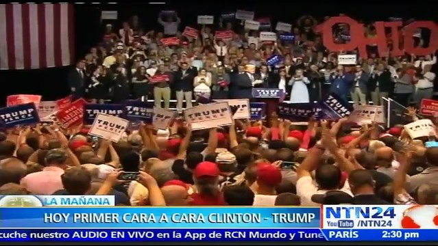 Primer cara a cara: Hillary Clinton y Donald Trump protagonizan debate crucial para sus aspiraciones presidenciales