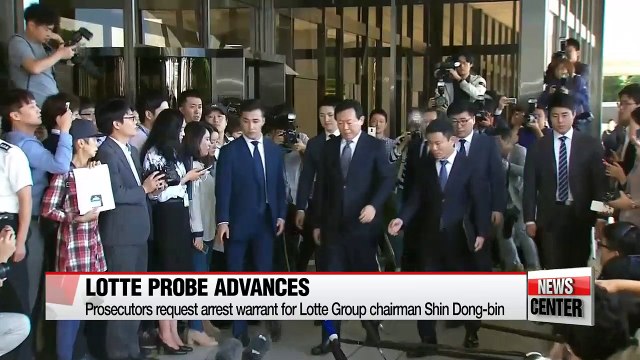 Prosecutors request arrest warrant for Lotte Group chairman Shin Dong-bin