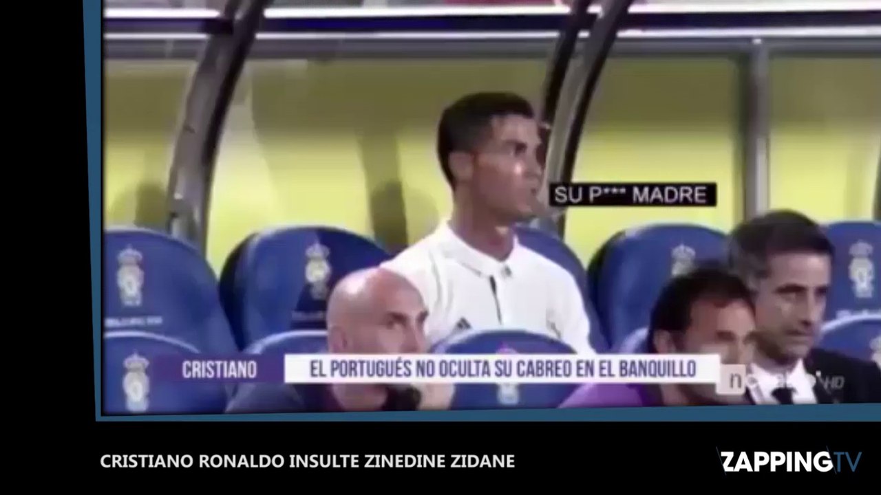 Cristiano Ronaldo insulte violemment Zinedine Zidane, les images chocs (Vidéo)