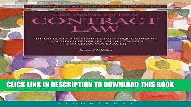 [PDF] Cases, Materials and Text on Contract Law: Ius Commune Casebooks for the Common Law of