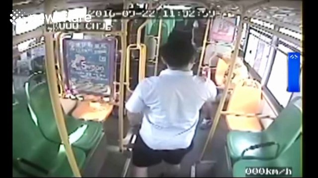 Man sprays bus driver with fire extinguisher after being told to stop smoking