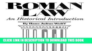 [PDF] Roman Law: An Historical Introduction Full Colection