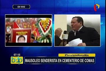 Comas: alcalde anuncia acciones administrativas por mausoleo senderista