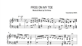 Frog on my Toe (instrumental  sheet music) - Tori Amos