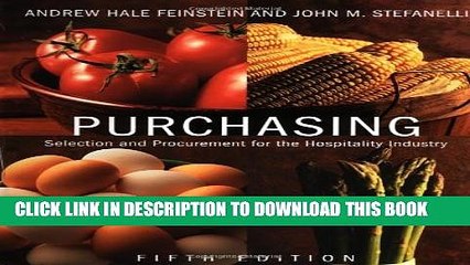 [PDF] Purchasing: Selection and Procurement for the Hospitality Industry, 5th Edition Full Online