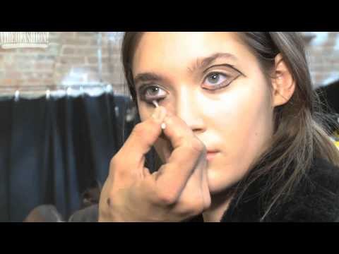 Hair & Makeup at DKNY - Autumn/Winter 2015-16 | Videofashion