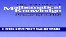 [Read PDF] The Nature of Mathematical Knowledge Download Online