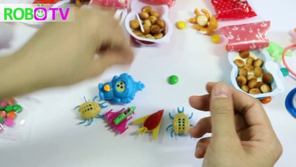 Vui với đồ chơi trẻ em bóc trứng Chim cánh cụt & trứng Socola Kinder và trứng người nhện