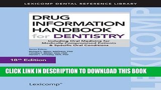[PDF] Drug Information Handbook For Dentistry Popular Online