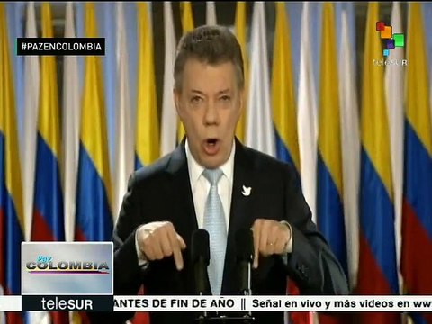 Presidente colombiano habla del acuerdo de paz con las FARC