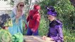 Frozen Elsa’s POOL DATE! w/ Spiderman Maleficent Pink Spidergirl Hulk! Funny Superhero Video :)