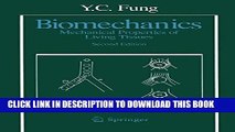 [PDF] Biomechanics: Mechanical Properties of Living Tissues, Second Edition Popular Online
