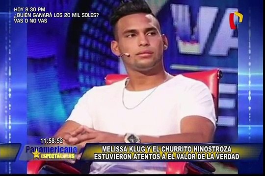 PANAMERICANA ESPECTACULOS 27-09-2016 : MELISSA KLUG Y EL CHURRITO ESTUVIERON JUNTOS VIENDO EL VALOR DE LA VERDAD