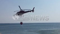 Ora News - Helikopteri në ndihmë për të shuar zjarrin në Shëngjin