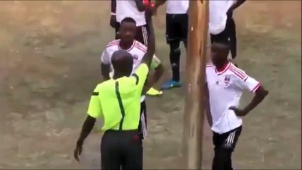 Player Starts Fighting With Referee After Shown A Red Card In Zimbabwe