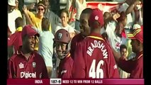 India vs West Indies Dwayne bravo last over -- India Lost by 1 Run