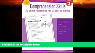 Must Have PDF  Comprehension Skills: Short Passages for Close Reading: Grade 3  Best Seller Books