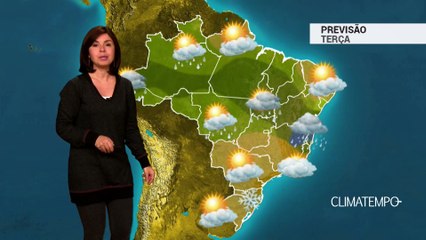 Previsão Brasil – Chuva forte no centro-norte