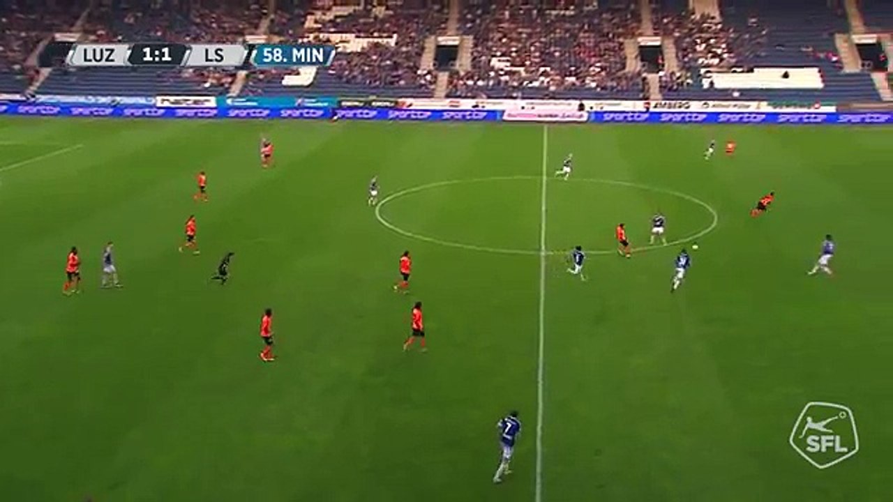 Luzern 1:2 Lausanne (Swiss Super League 9. Runde 2016/2017 24 .September 2016)