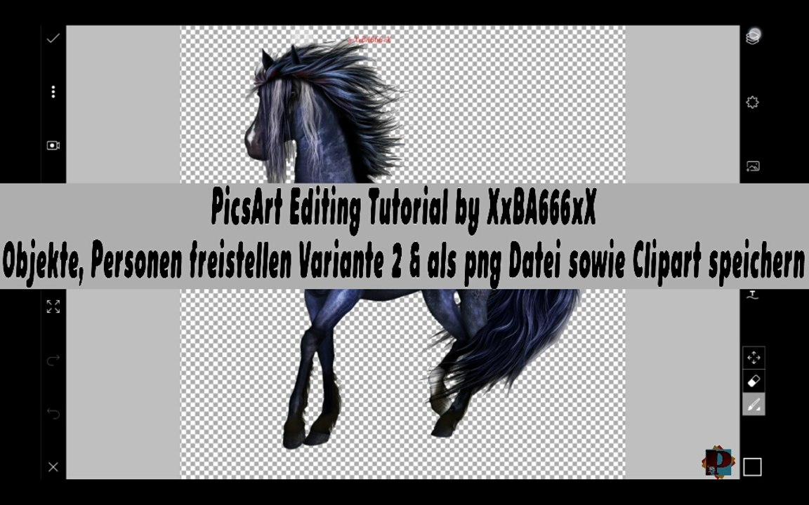 PicsArt Editing Tutorial Objekte, Personen freistellen V2 by XxBA666xX