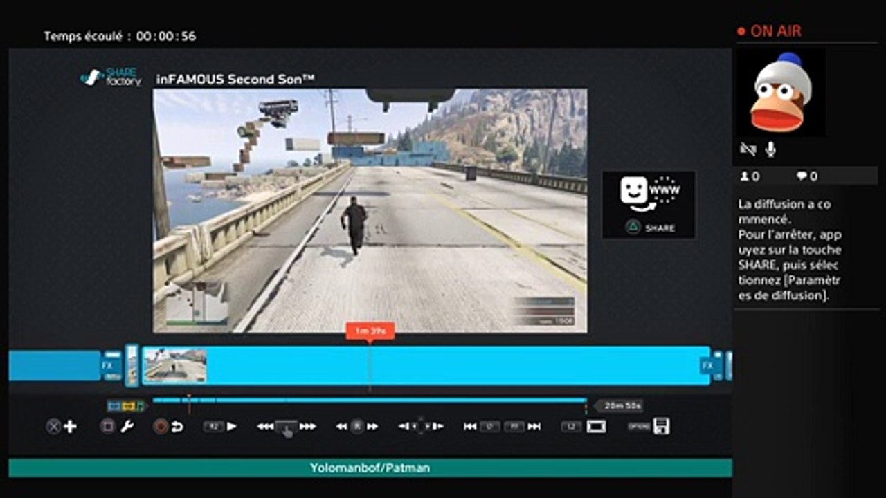 Diffusion PS4 en direct de P4tman_Offficiel